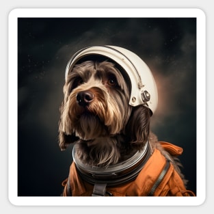 Astro Dog - Wirehaired Pointing Griffon Sticker